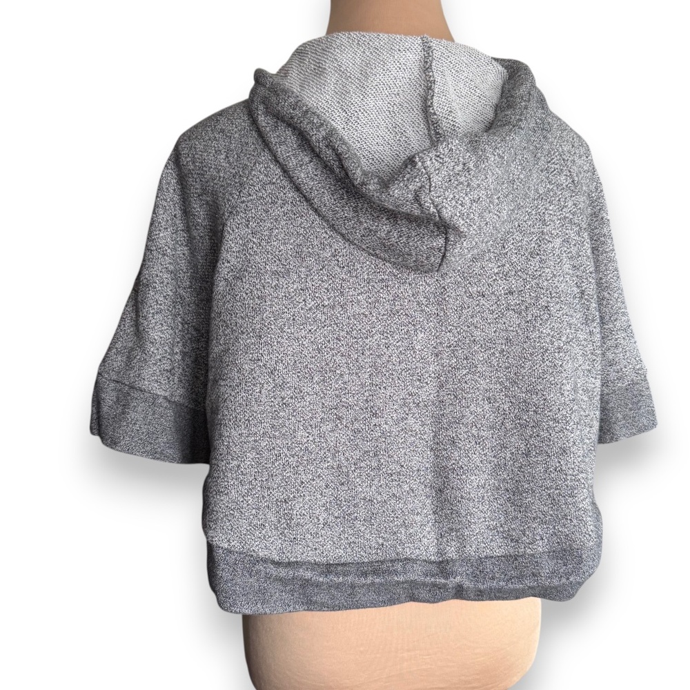 DECREE gray cropped hoodie size S - Picture 3 of 8